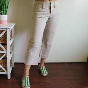 Low Rise Khaki Jeans Trousers